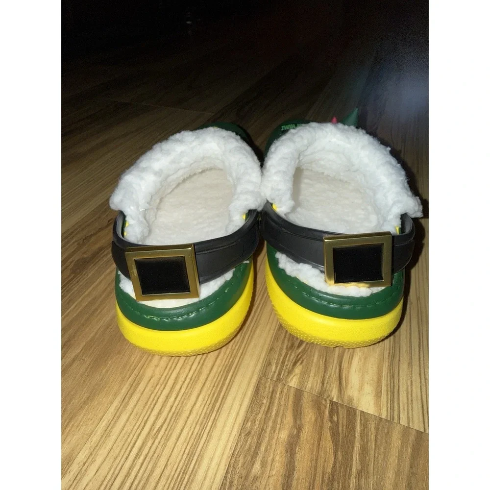 NEW‎ Buddy The Elf Crocs Boys J3 Lined Clog Christmas